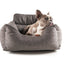 PupProtector™ Performance Tweed Memory Foam Dog Car Bed Single Seat (22" x 16" x 13") Travel Paw