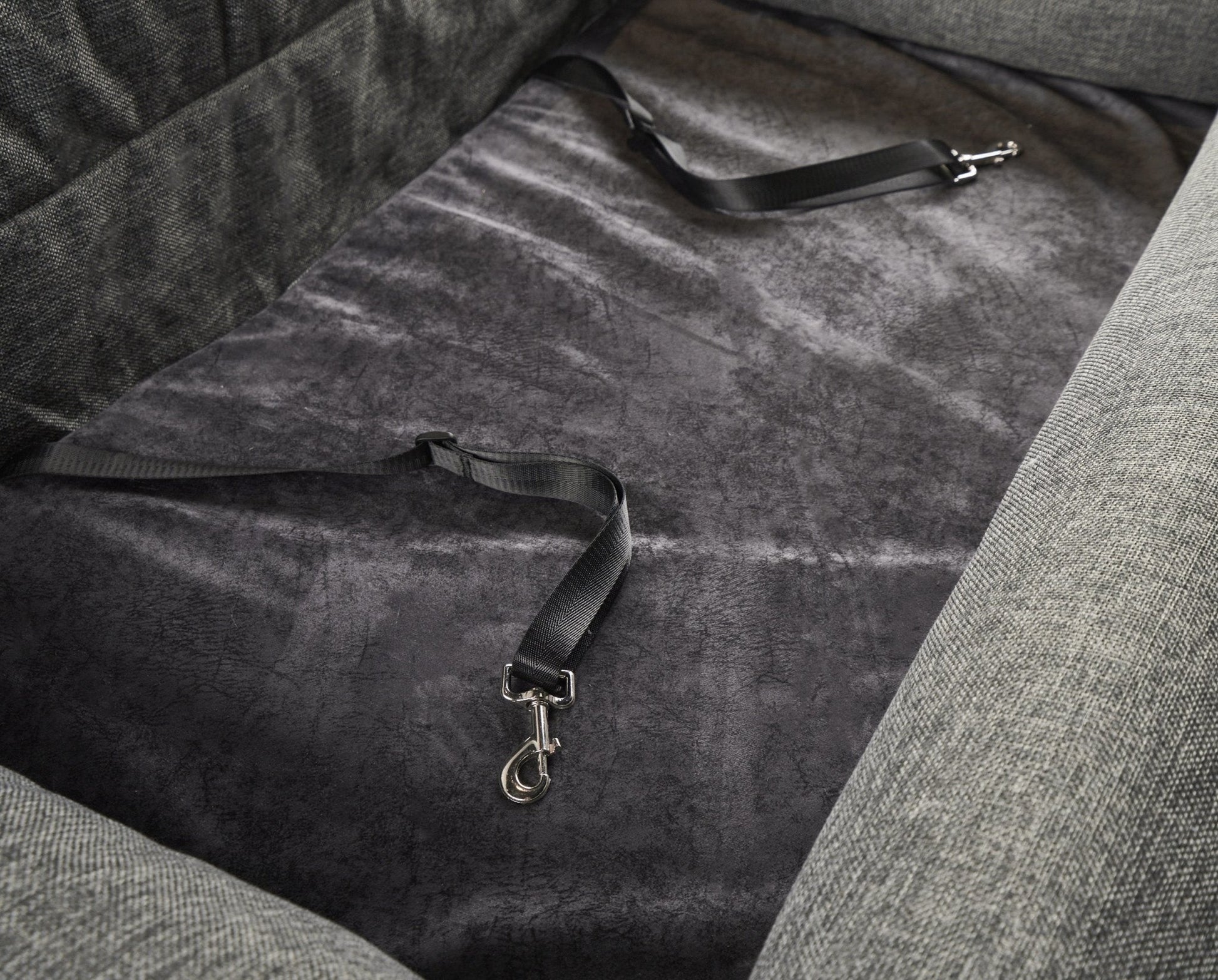 PupProtector™ Performance Tweed Memory Foam Dog Car Bed Travel Paw