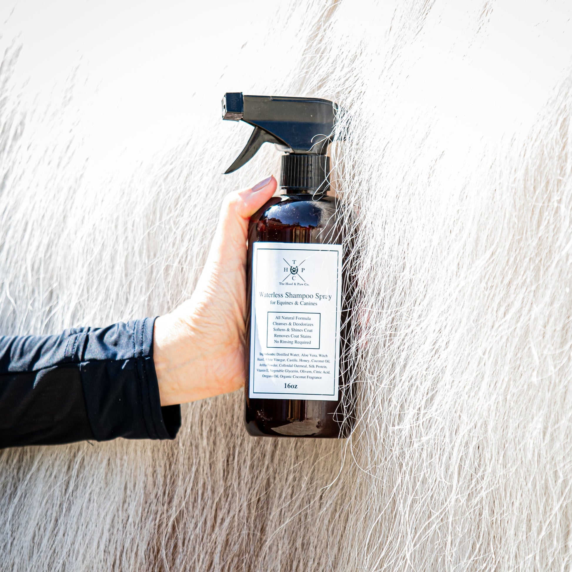 Waterless Shampoo Spray for Dogs & Horses The Hoof & Paw Co.