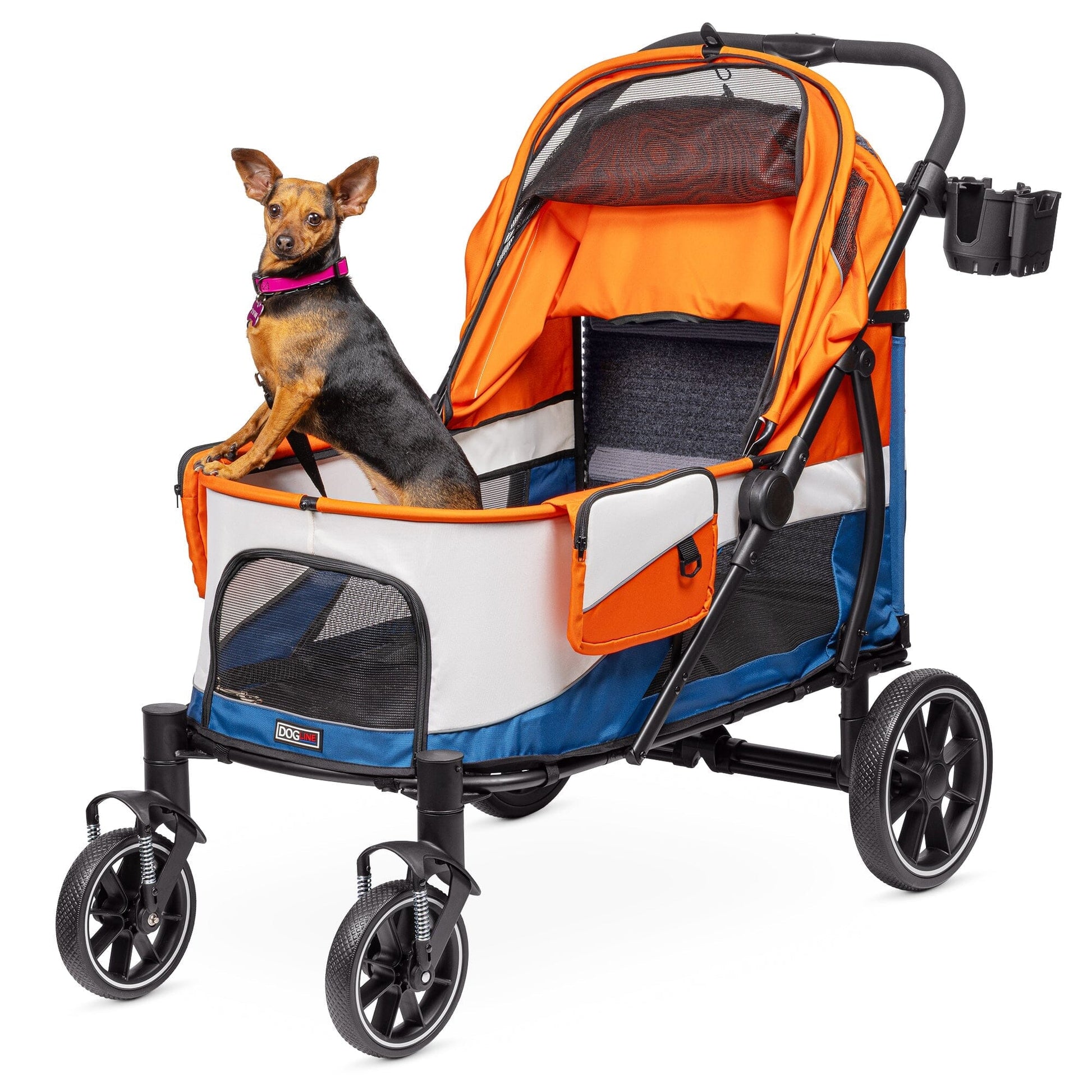 Powerhouse Pet Cruiser Stroller with Easy Access Ramp Pet Carriers Dogline