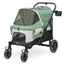 Powerhouse Pet Cruiser Stroller with Easy Access Ramp Sage Green Black Pet Carriers Dogline