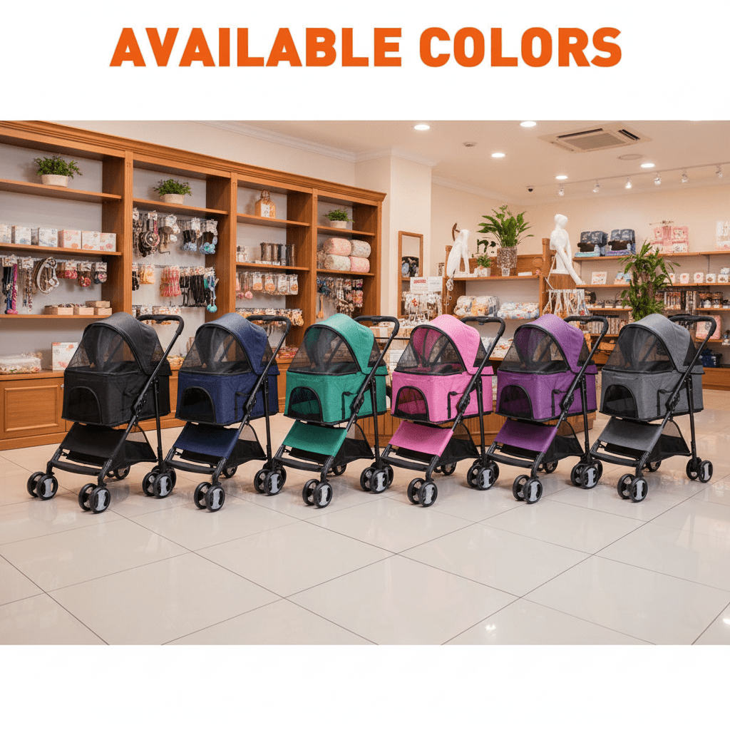 Executive Pet Stroller with a Removable Cradle Pet Carriers Dogline