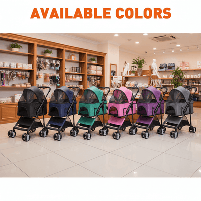 Executive Pet Stroller with a Removable Cradle Pet Carriers Dogline