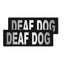 Removable Reflective Patches (Set of 2) "DEAF DOG" Dog Harnesses Dogline