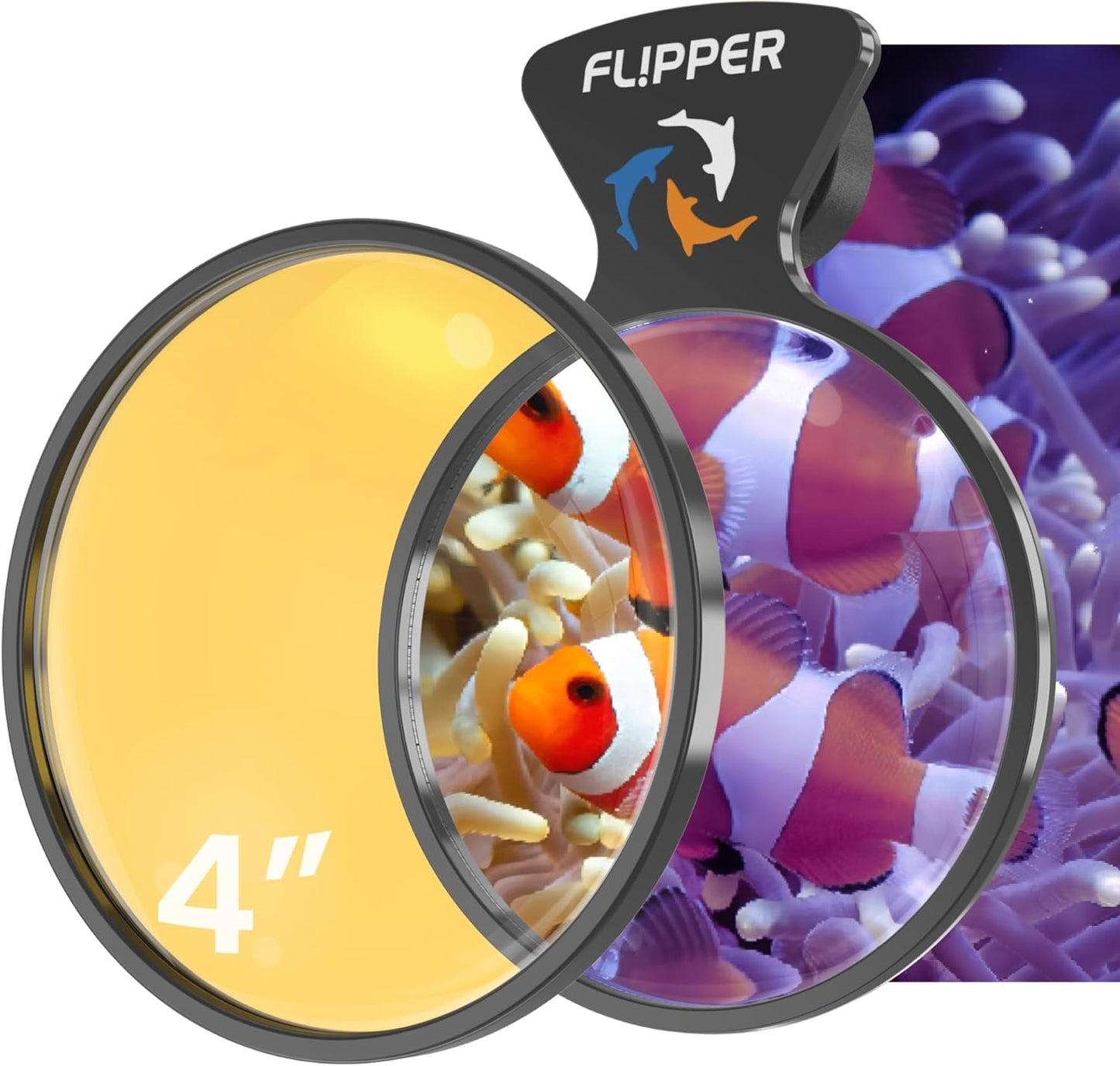 DeepSee Viewer Black - Orange Filter Aquarium Viewer Flipper Aquarium Products