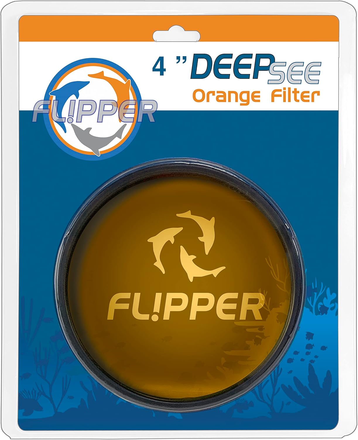 DeepSee Viewer Black - Orange Filter Aquarium Viewer Flipper Aquarium Products