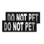 Removable Reflective Patches (Set of 2) "DO NOT PET" Dog Harnesses Dogline