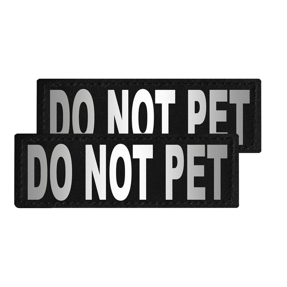 Removable Reflective Patches (Set of 2) "DO NOT PET" Dog Harnesses Dogline