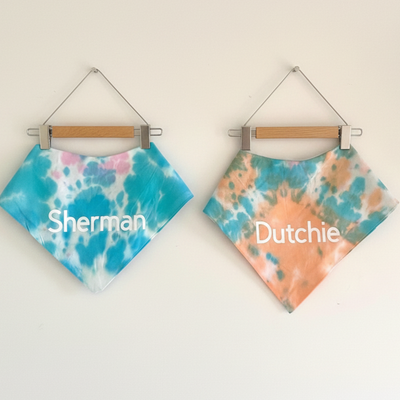 Custom Tie Dye Dog Bandana Dog Bandana Happy Tails Outfitters