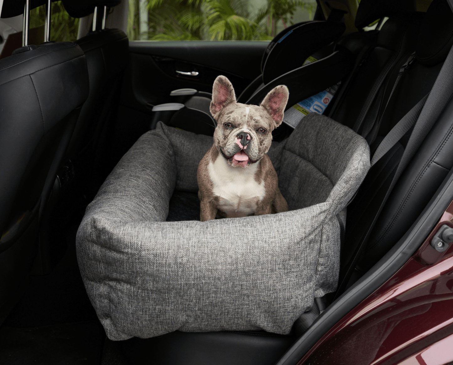 PupProtector™ Performance Tweed Memory Foam Dog Car Bed Travel Paw