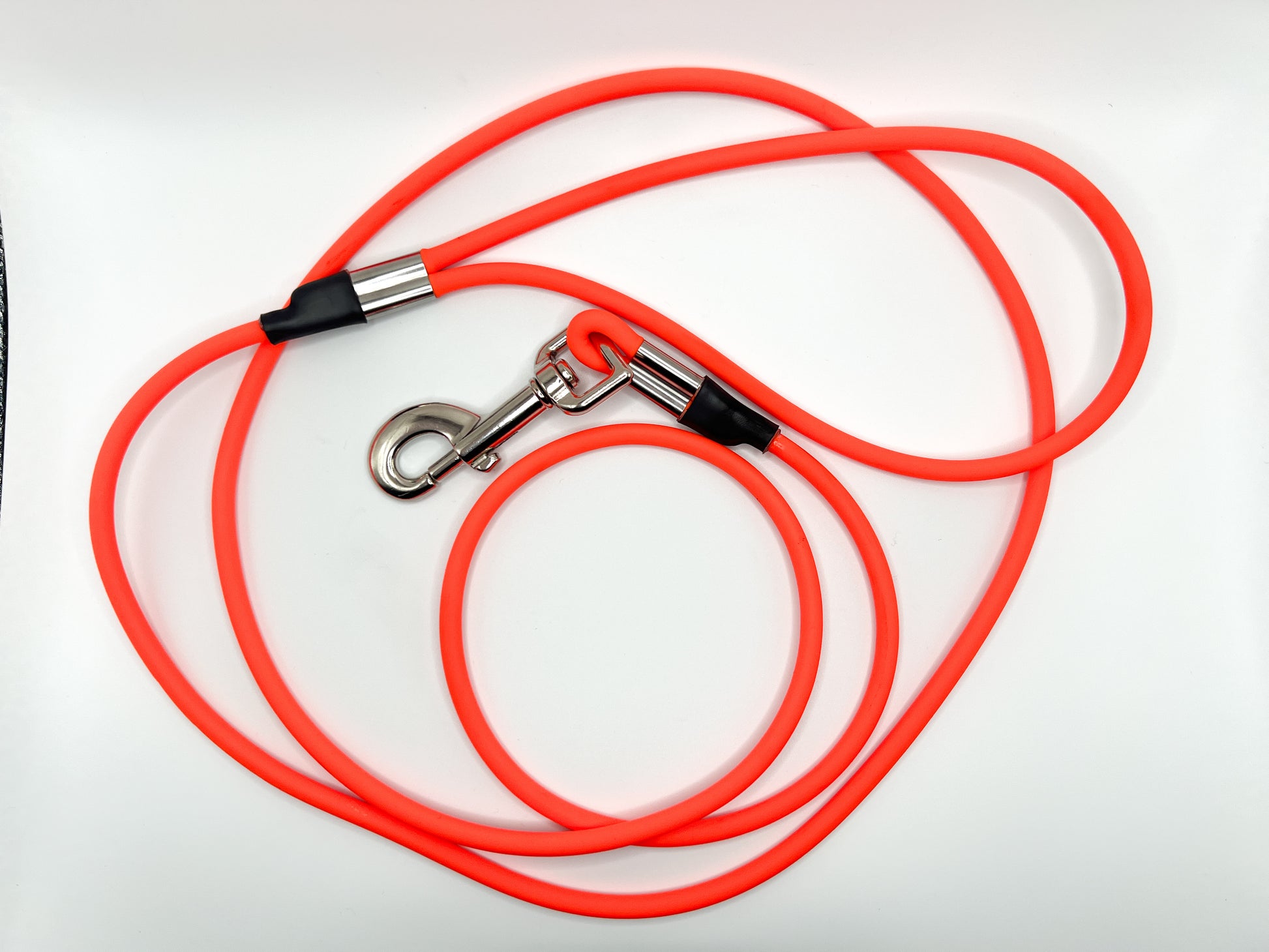 Biothane Rope Leash Neon Orange 6ft Dog Leash Chief’s Treats and Pet Supplies