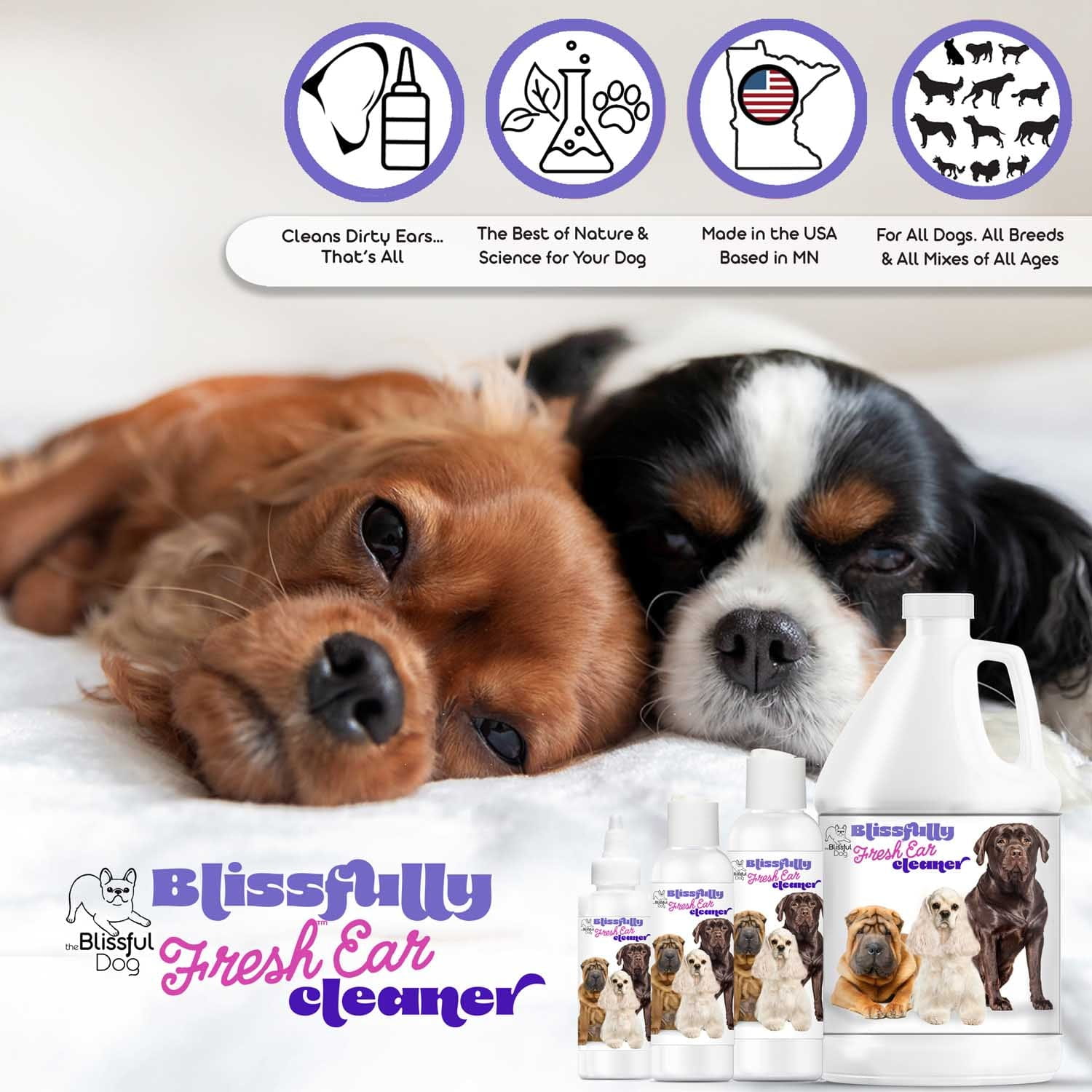 Blissfully Fresh™ Dog Ear Cleaner SPRAY The Blissful Dog