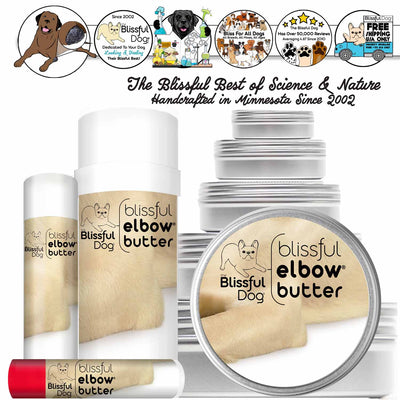 Blissful Elbow® Butter Conditions Your Dog's Elbow Calluses TIN-1OZ ELBOW BUTTER The Blissful Dog