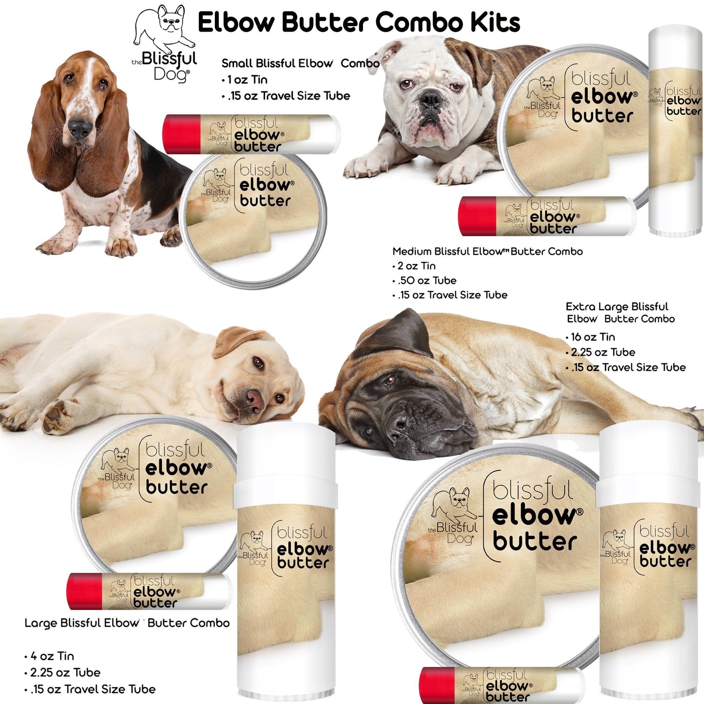 Blissful Elbow® Butter Conditions Your Dog's Elbow Calluses ELBOW BUTTER The Blissful Dog
