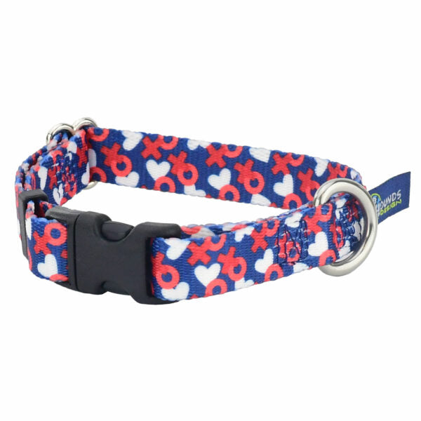 XO Dog Collar – EarthStyle 5 8 inch 2 Hounds Design