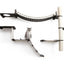The Expedition - Cat Jungle Gym Wall System Onyx Bamboo Natural Canvas No Planter Cat Condo Catastrophic Creations
