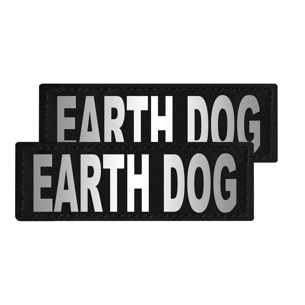 Removable Reflective Patches (Set of 2) "EARTH DOG" Dog Harnesses Dogline