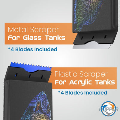 Flipper Edge Limited Edition Puffer 2 in 1 Floating Magnetic Aquarium Algae Cleaner (Standard) Scrubber Flipper Aquarium Products