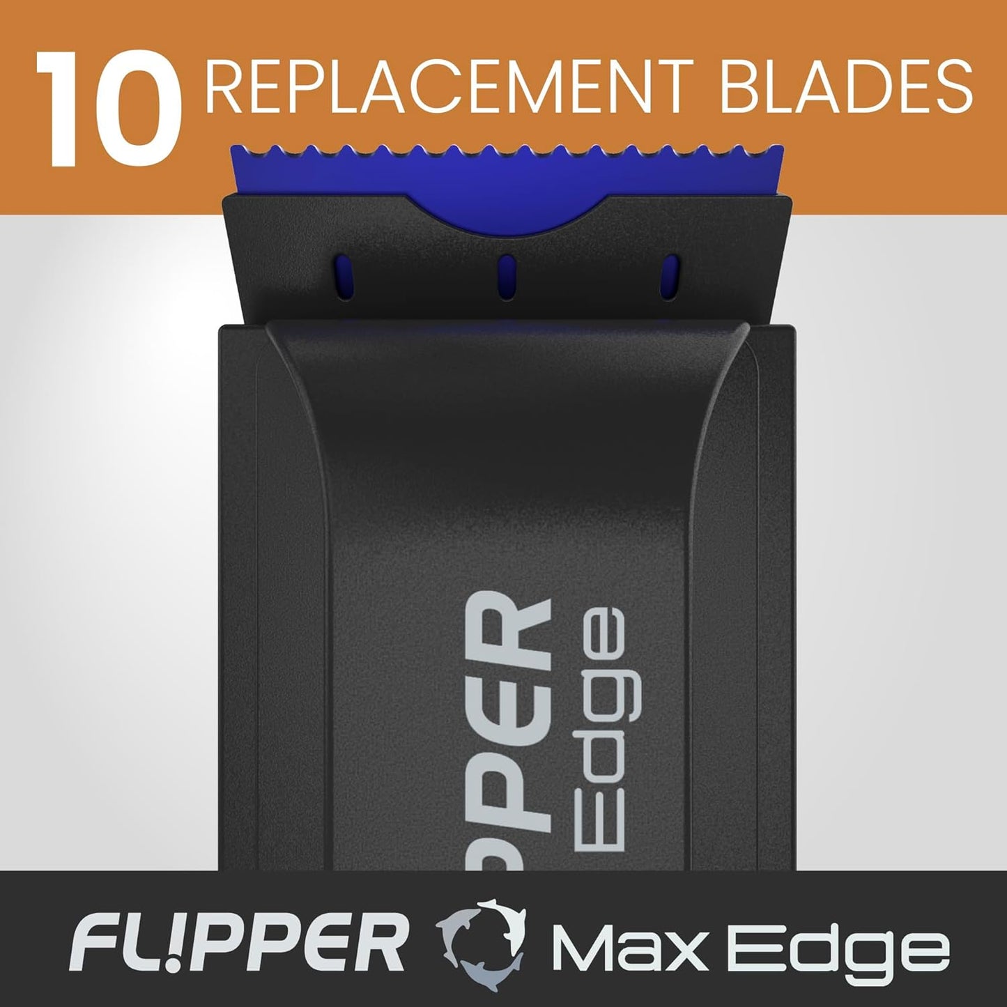 Flipper Edge Standard Acrylic Safe Plastic Blades 10 Pack Replacement Blades Flipper Aquarium Products