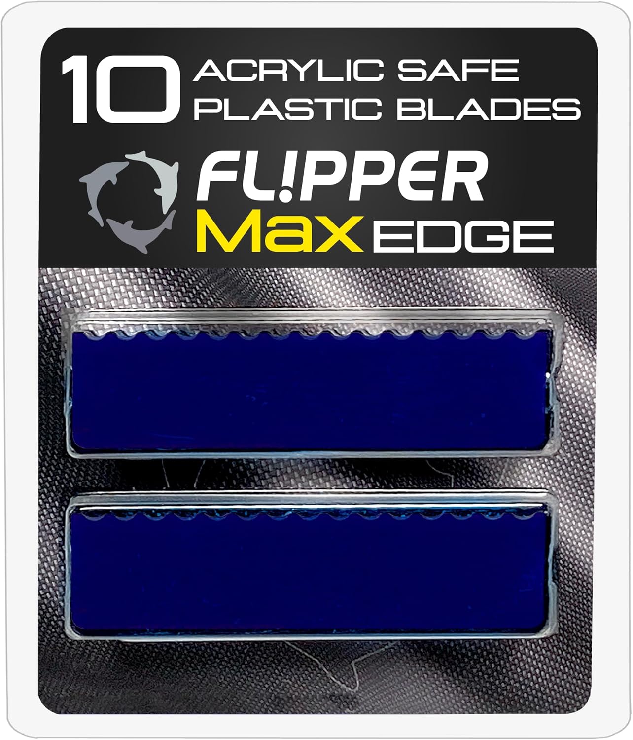 Flipper Edge Standard Acrylic Safe Plastic Blades 10 Pack Replacement Blades Flipper Aquarium Products