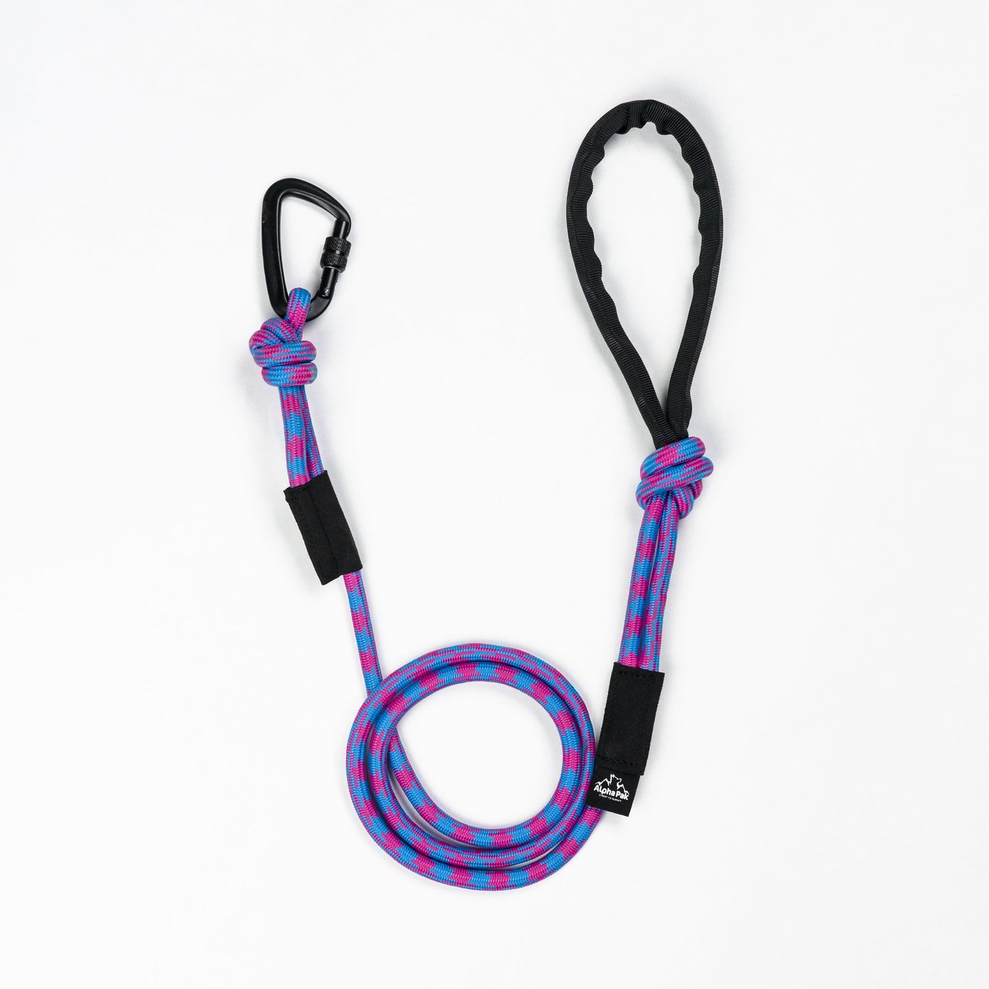 10MM Adventure Kernmantle Rope Dog Leash Light blue pink CLIMBING ROPE LEASH Alpha Pak