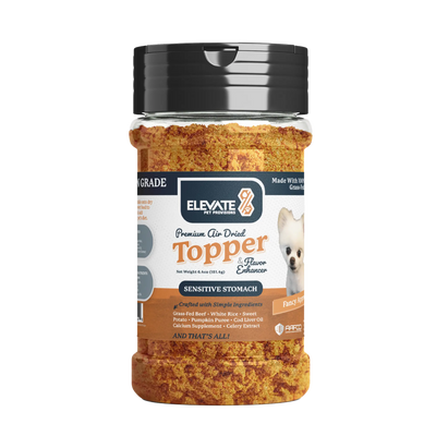 Air-Dried Dog Food Topper - Beef Sensitive Stomach Recipe Dog Food Elevate Pet Provisions