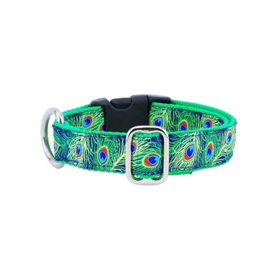 1″ Paradise Found Navy Essential Dog Collar 2 Hounds Design