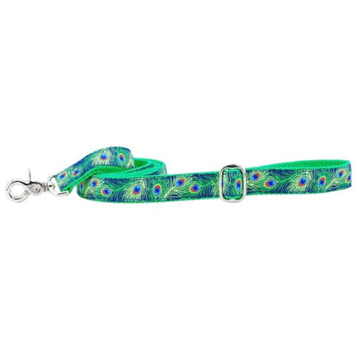 1″ Paradise Found Navy Ribbon Dog Leash 2 Hounds Design