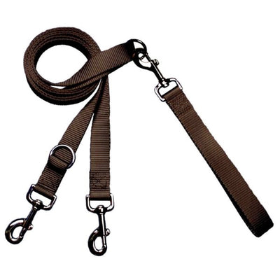 Euro Dog Leash Double Connection (Multiple Color Options) Brown 2 Hounds Design