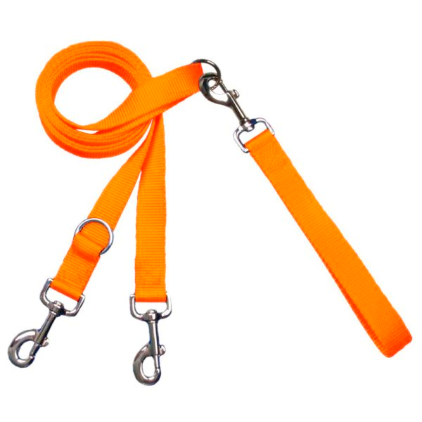 Neon Orange Freedom No-Pull Dog Harness 2 Hounds Design