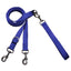 Euro Dog Leash Double Connection (Multiple Color Options) Royal Blue 2 Hounds Design