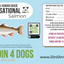 Chicken and Salmon Combo - case includes 24, 8oz meals Dog Food Din Din 4 Dogs