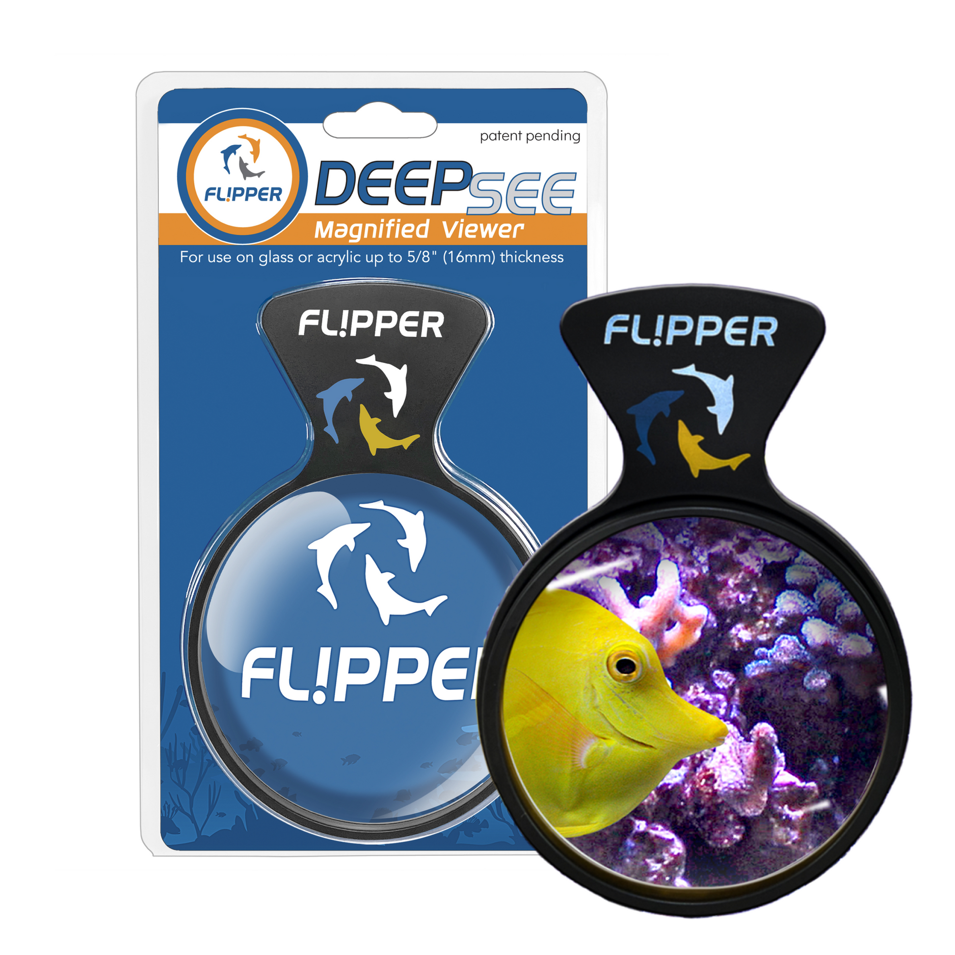 DeepSee Viewer Black 4" Aquarium Viewer Flipper Aquarium Products