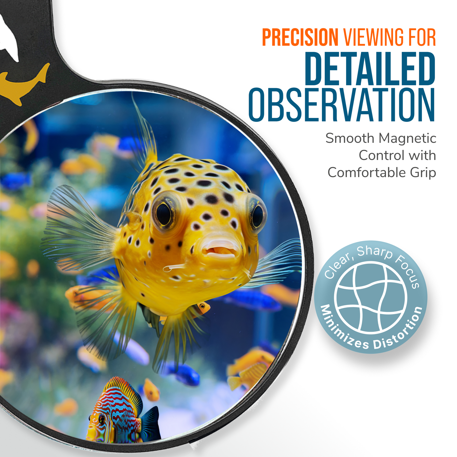 DeepSee Viewer Black 4" Aquarium Viewer Flipper Aquarium Products