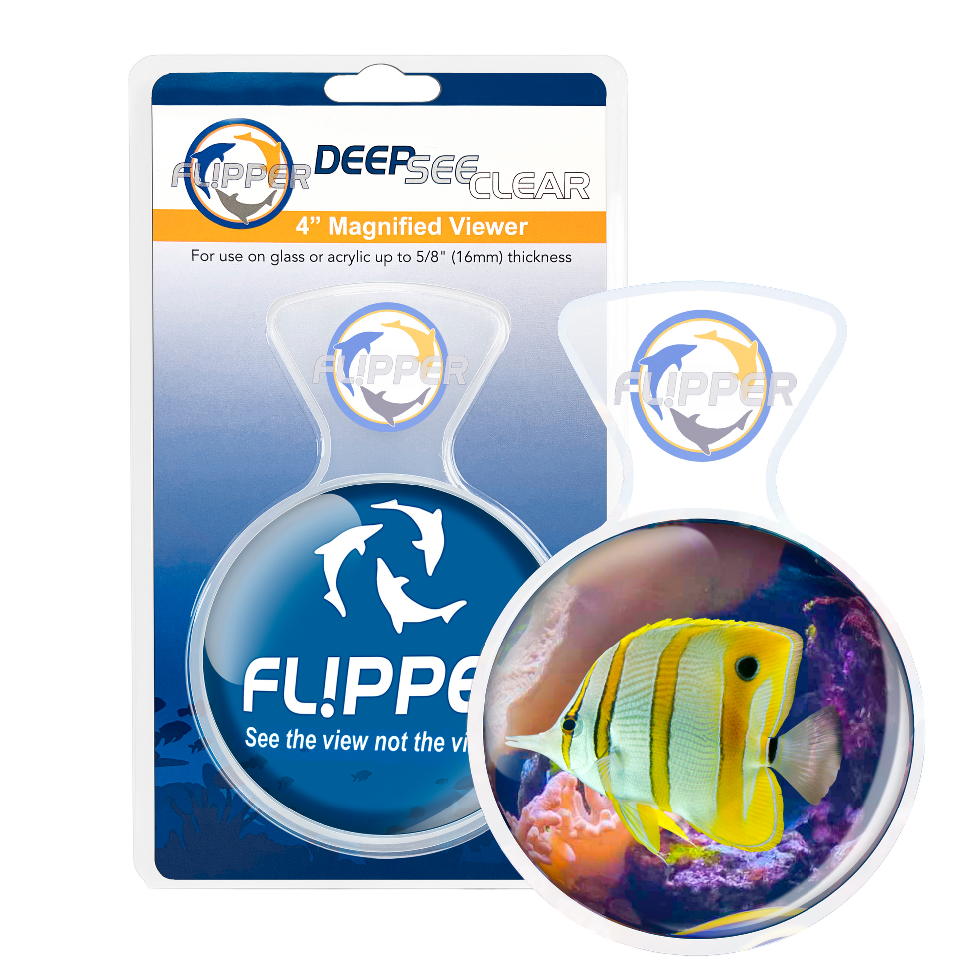 DeepSee Viewer Clear 4" Aquarium Viewer Flipper Aquarium Products