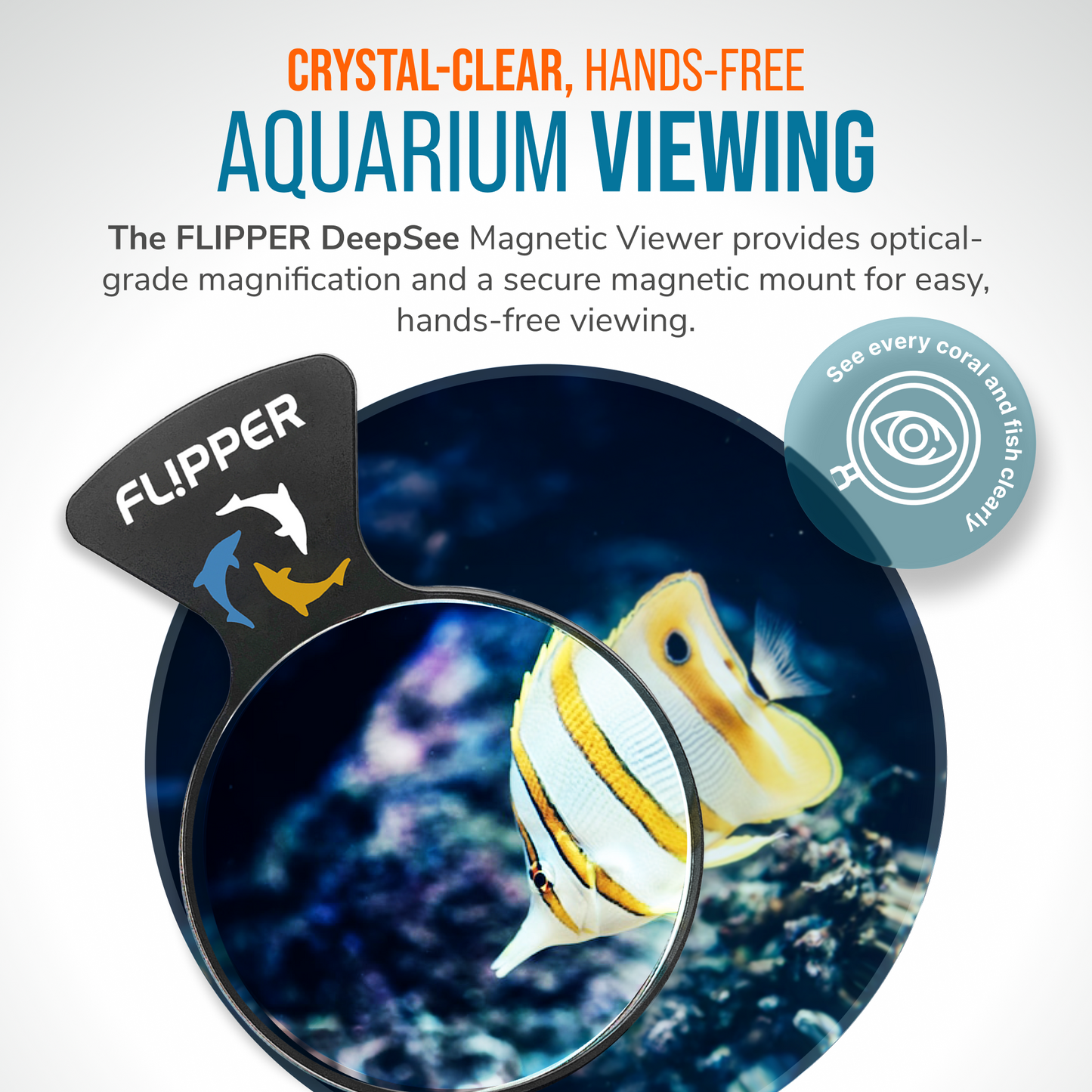 DeepSee Viewer Black Max 5" Aquarium Viewer Flipper Aquarium Products