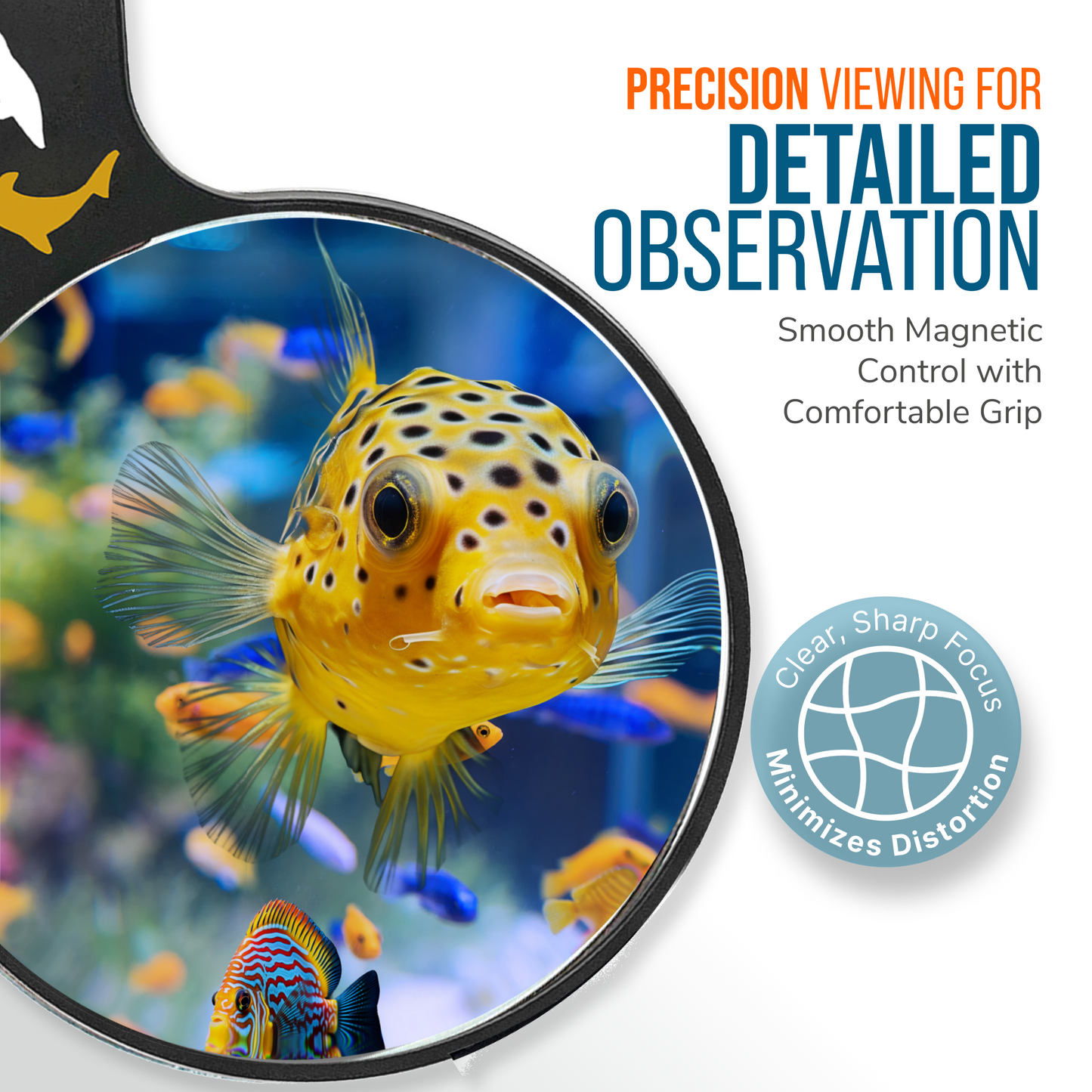 DeepSee Viewer Black Nano 3" Aquarium Viewer Flipper Aquarium Products