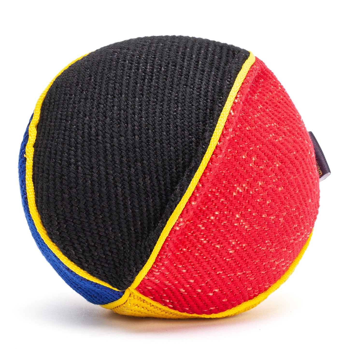 FDT Multi-Color French Linen Ball Tug Toy - with Squeaker OR with Handle with Squeaker Dog Toys Dogline