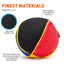 FDT Multi-Color French Linen Ball Tug Toy - with Squeaker OR with Handle Dog Toys Dogline