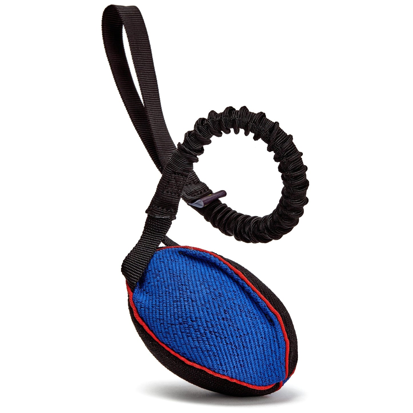 FDT Multi-Color French Linen Football Dog Toy with Bungee Handle Dog Toys Dogline