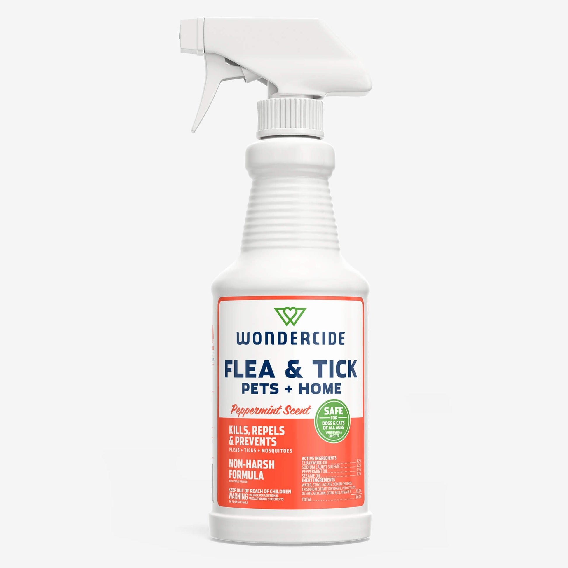 Flea & Tick Spray for Pets + Home Peppermint 16oz sale Wondercide