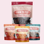 Puppy Packs 'n Snacks Dog Treat Starter Pack | Single-Ingredient Training Treats Beef 4oz + 1 Chicken & 1 Turkey & 1 Fish Snack Pack Bundle Farm To Pet