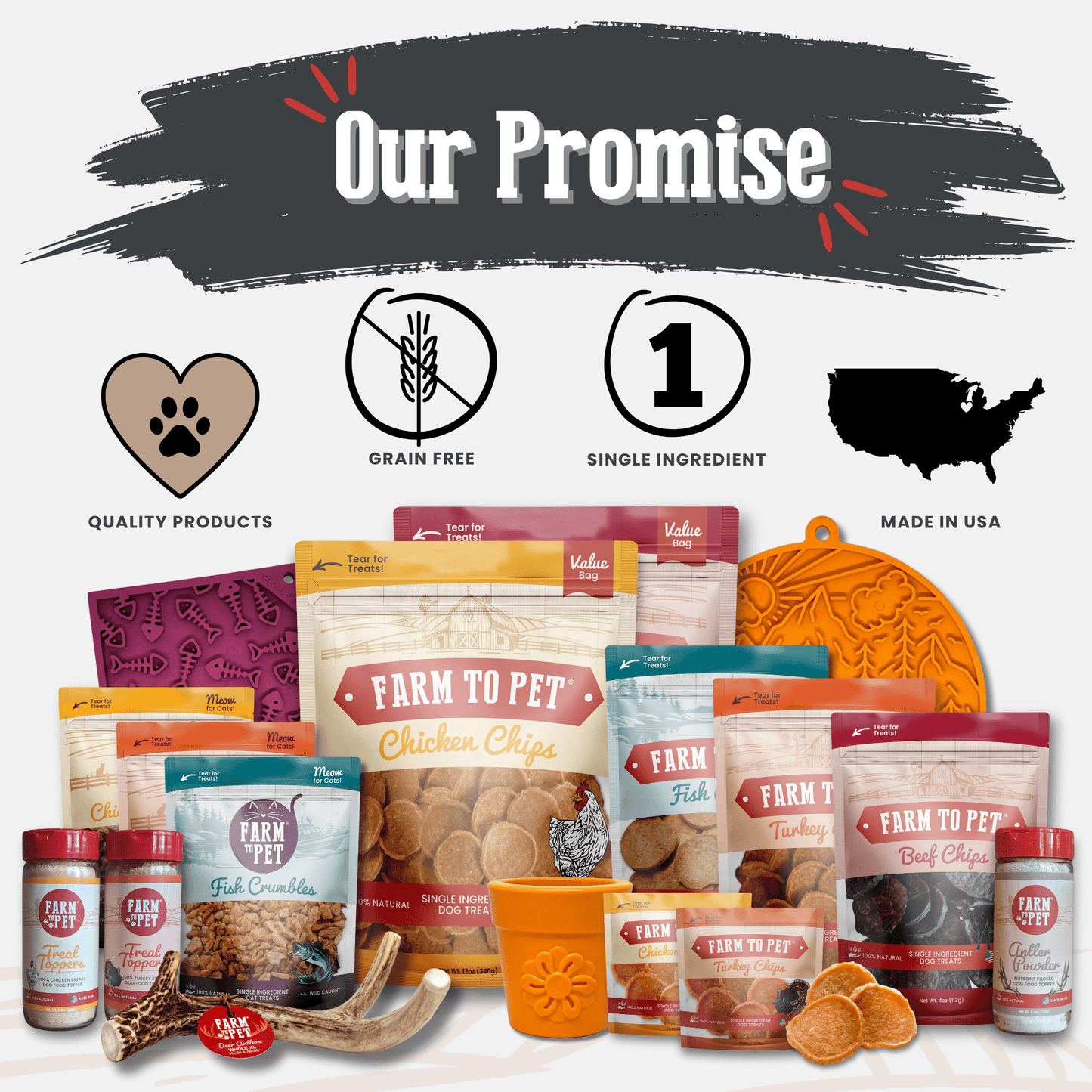 Elk Antler Dog Chews | All-Natural Whole and Split Elk Antler Chews for Dogs Antler Dog Chew Farm To Pet