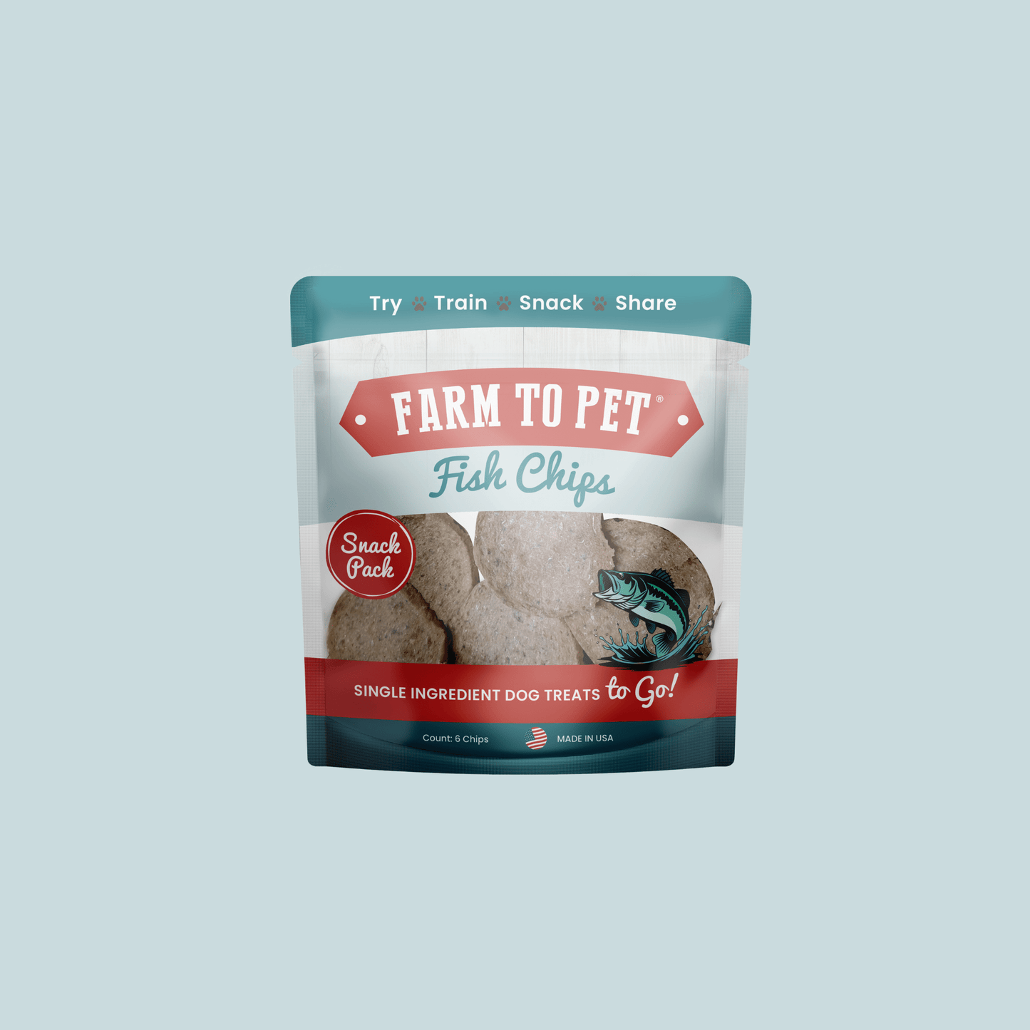 Fish Chips Snack Pack Bundles | Dog Treats for Training & Travel Snack Pack Farm To Pet
