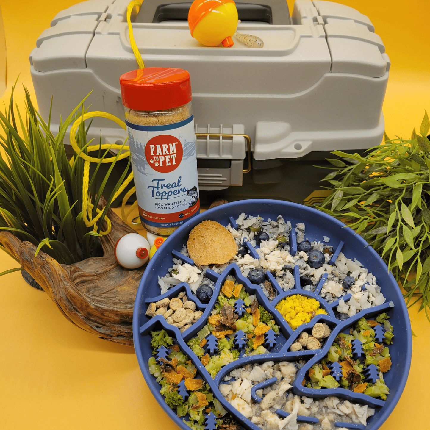Treat Topper Fish Dog Food Topper | Low-Fat Meal Topper for Pets Topper Farm To Pet