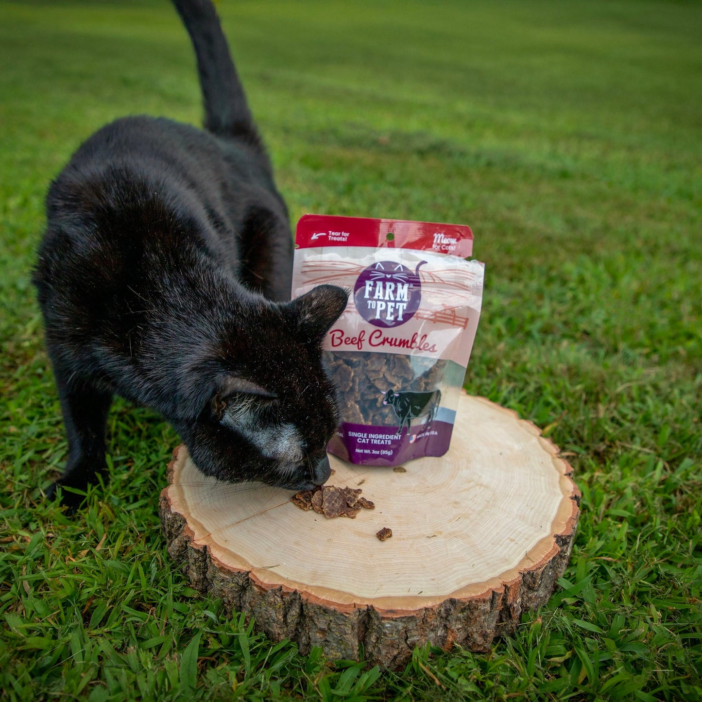 Beef Crumbles Cat Treats | High Protein Treats for Cats Crumble Farm To Pet