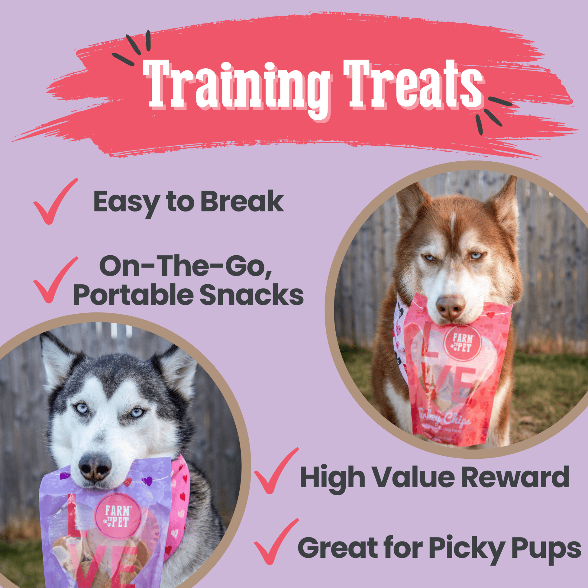 Puppy Love Dog Treat Duo | Poultry Chip Variety Pack Chip Farm To Pet
