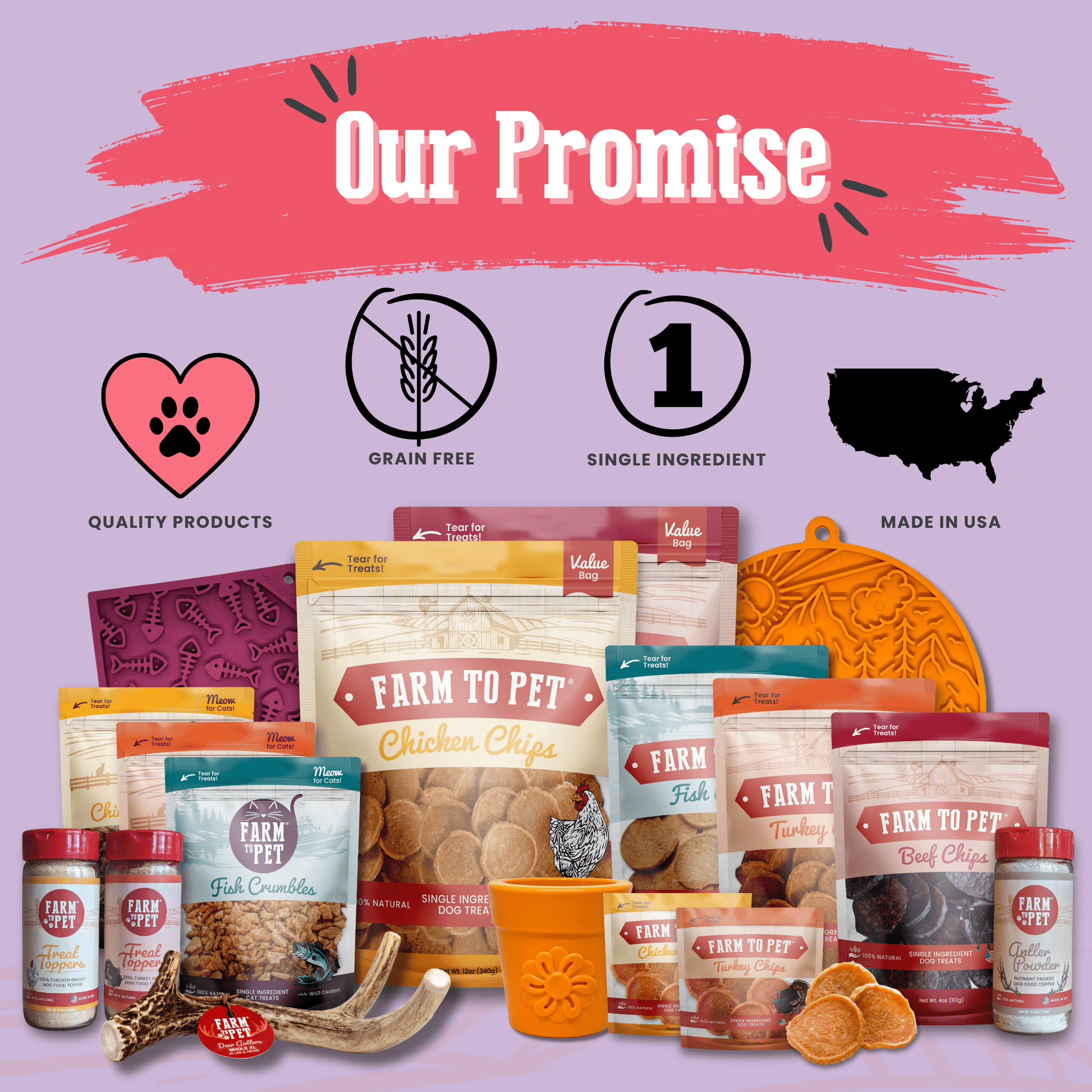 Puppy Love Dog Treat Duo | Poultry Chip Variety Pack Chip Farm To Pet