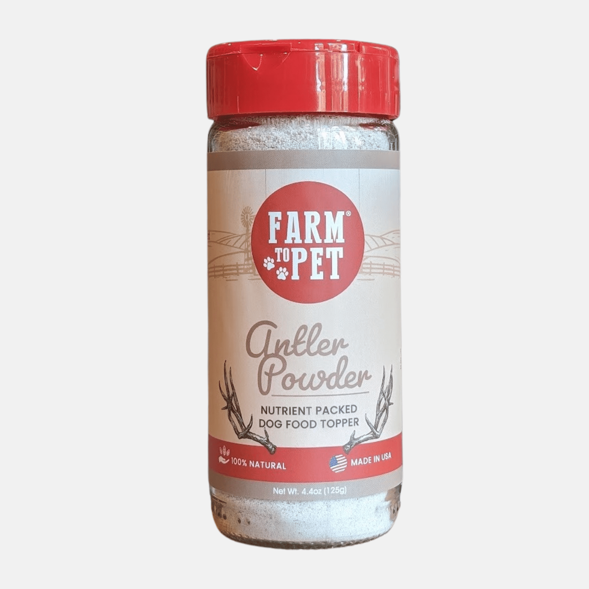 Treat Topper Antler Powder Dog Food Topper | Nutritional Supplement for Dogs and Cats Topper Farm To Pet