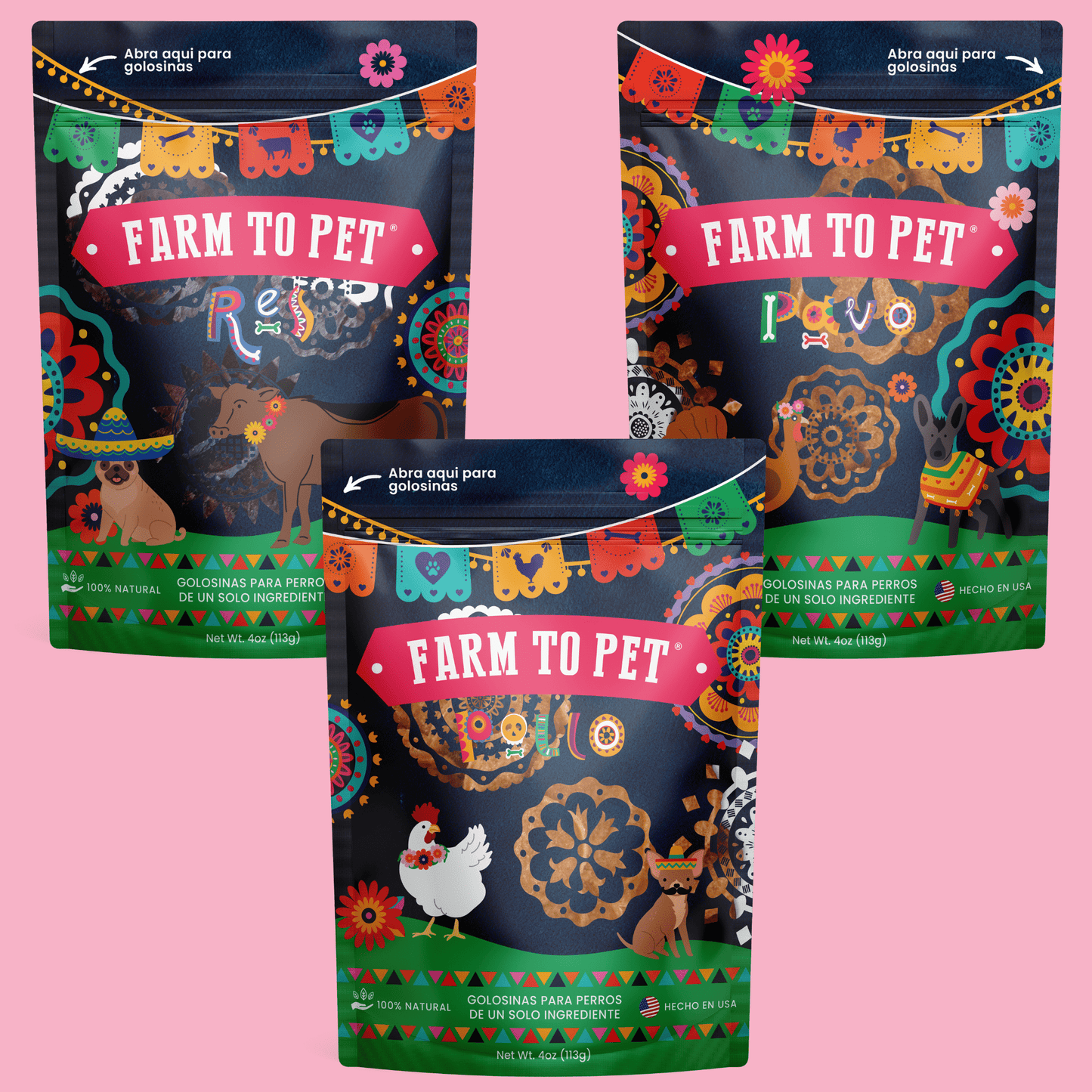 Premios Para Perros Fiesta Pack | Dog Treat Variety Bundle Chip Farm To Pet